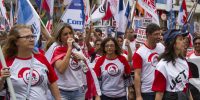 Cerca de 1200 trabalhadores vão às ruas contra as Reformas