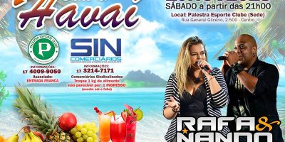 imagem - Sincomerciários realizará Baile do Havaí em parceria com o Palestra Esporte Clube