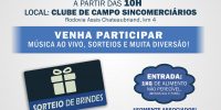Dia do Trabalhador será comemorado no Clube de Campo