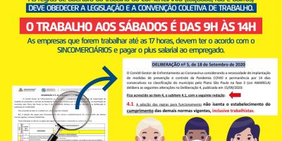 imagem - JORNADA DE TRABALHO AOS SÁBADOS