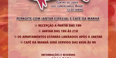 imagem - Centro de Lazer dos Comerciários em Avaré prepara programação especial para o Dia dos Namorados