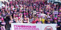 1ª caminhada do Dia Internacional da Mulher reúne 600 pessoas