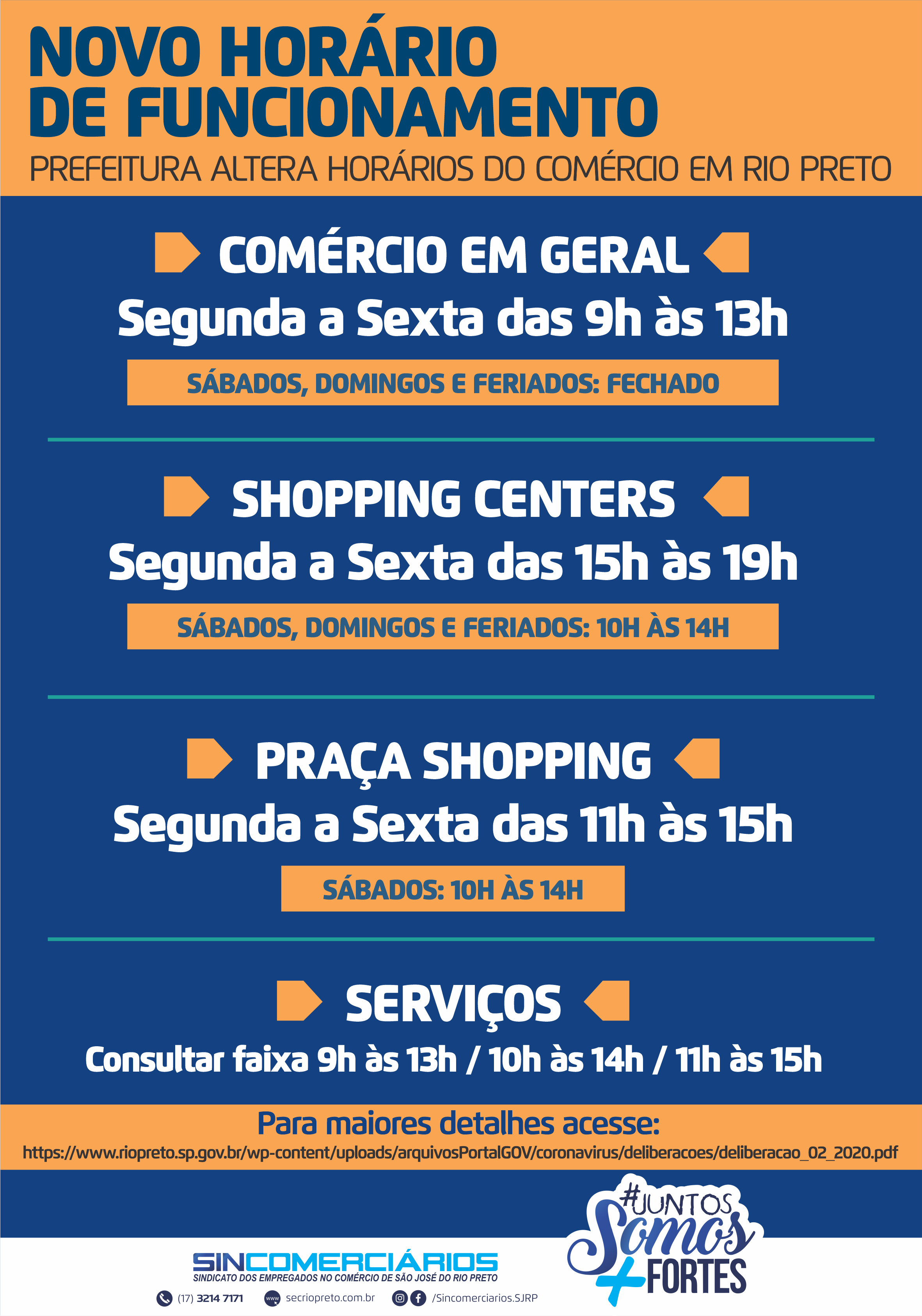 Shoppings e comércios alteram horário de funcionamento para as