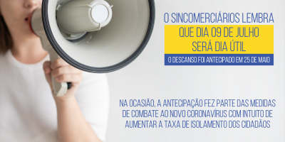 imagem - Feriado de 9 julho será dia normal de trabalho em Rio Preto