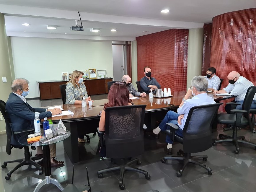 Diretoria do Sincomerciários se reuniu com o prefeito Édinho Araújo, nesta quinta-feira, 10.