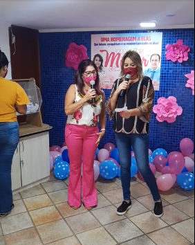 Presidente Márcia e vice-presidente Selma comandaram a live-sorteio