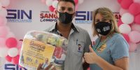 Sindicato começa distribuição de cestas básicas aos associados participantes da campanha “Sangue Comerciário”