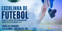 Escolinha de Futebol retorna às atividades neste sábado