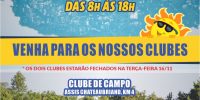 Clubes de lazer recebem a categoria no feriado da Proclamação da República
