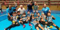 Equipe sub-10 Sincomerciários campeã da Copa SESC 2022