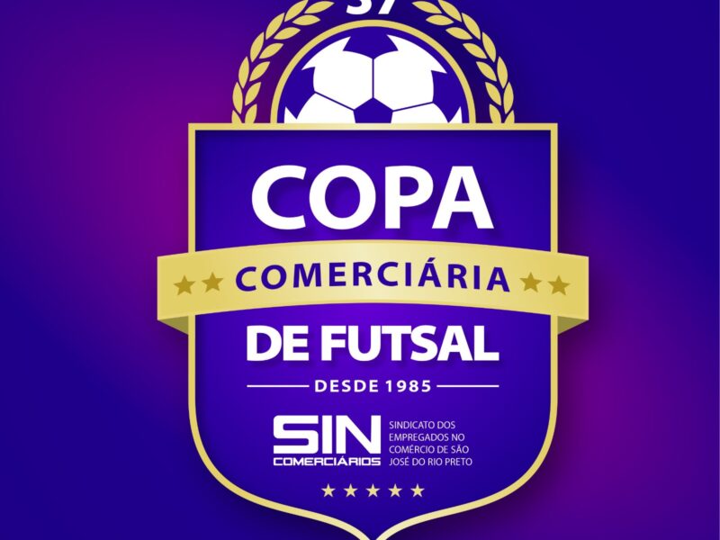 INSCRIÇÕES ABERTAS PARA A 37ª COPA COMERCIÁRIA DE FUTSAL