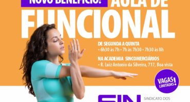 SINCOMERCIÁRIOS AMPLIA BENEFÍCIOS COM AULAS DE TREINO FUNCIONAL A SÓCIOS