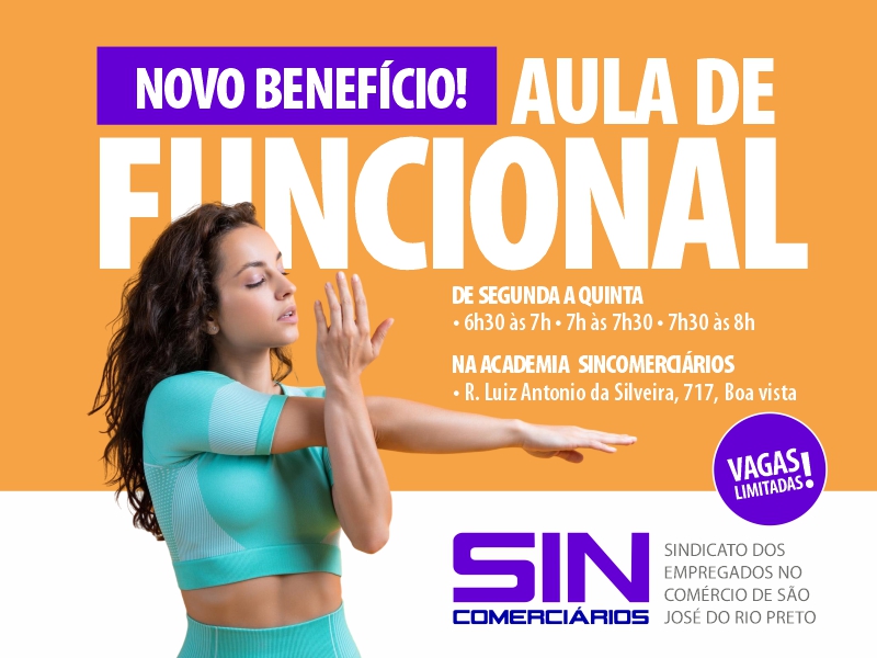 SINCOMERCIÁRIOS AMPLIA BENEFÍCIOS COM AULAS DE TREINO FUNCIONAL A SÓCIOS