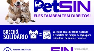 CAMPANHA “PETSIN 2025” MOSTRA SOLIDARIEDADE DO SINCOMERCIÁRIOS AOS ANIMAIS