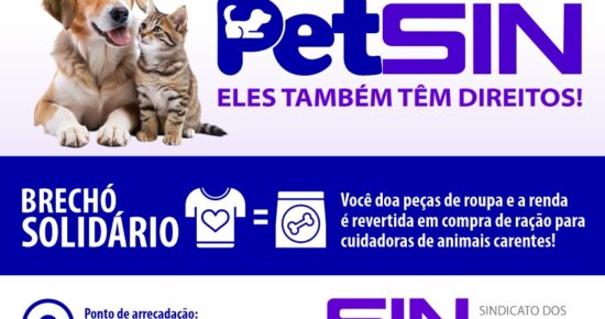 CAMPANHA “PETSIN 2025” MOSTRA SOLIDARIEDADE DO SINCOMERCIÁRIOS AOS ANIMAIS