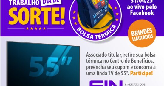 SINCOMERCIÁRIOS PROMOVE SORTEIO ESPECIAL DE 1º DE MAIO