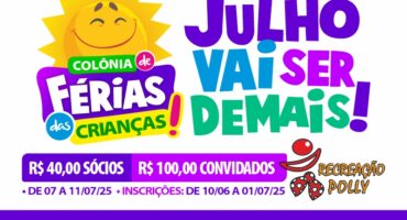 Julho recheado de diversão: Colônia de Férias dos Comerciários está com inscrições abertas!