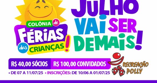 Julho recheado de diversão: Colônia de Férias dos Comerciários está com inscrições abertas!