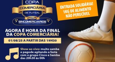 FINAL DA COPA COMERCIÁRIA DE FUTSAL SERÁ NA SEXTA, 1º