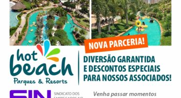 SINCOMERCIÁRIOS FIRMA PARCERIA COM HOT BEACH PARQUES & RESORTS