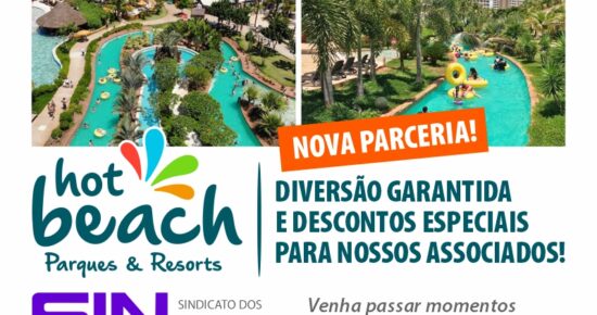 SINCOMERCIÁRIOS FIRMA PARCERIA COM HOT BEACH PARQUES & RESORTS