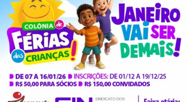 Colônia de Férias do Sincomerciários 2026 promete muita diversão para as crianças
