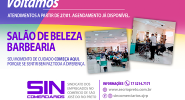 RETORNO DO SALÃO DE BELEZA E BARBEARIA