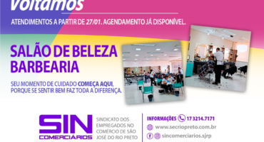 RETORNO DO SALÃO DE BELEZA E BARBEARIA