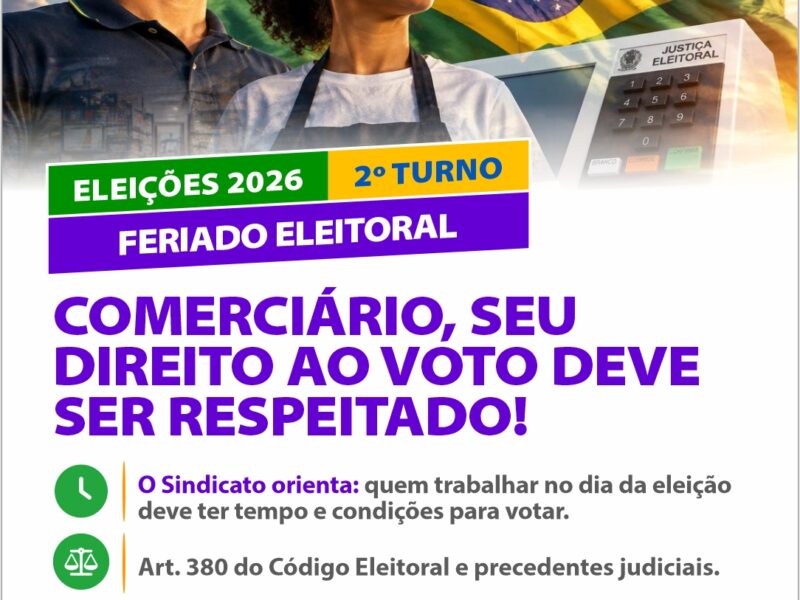 SEGUNDO TURNO — 25 DE OUTUBRO SEGUNDO TURNO — 25 DE OUTUBRO